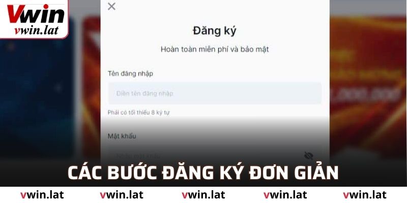 Các bước đơn giản để đăng ký Vwin thành công