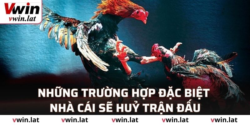 Những trường hợp đặc biệt nhà cái sẽ huỷ trận đấu