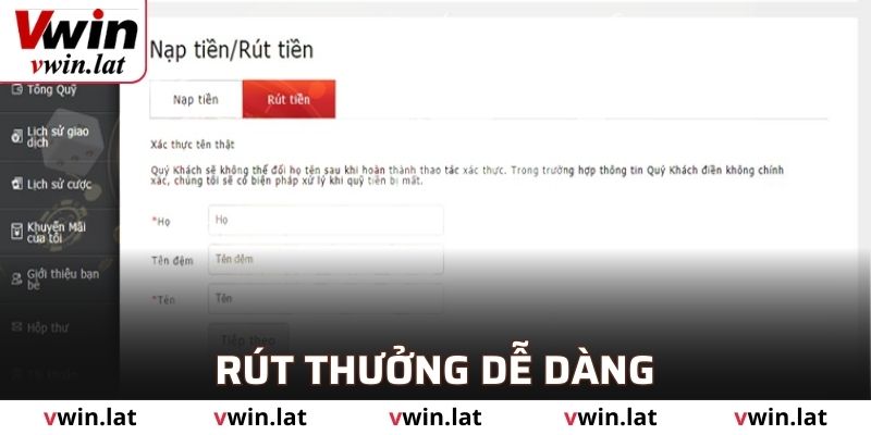 Quy trình rút thưởng dễ dàng mà không lo mắc lỗi